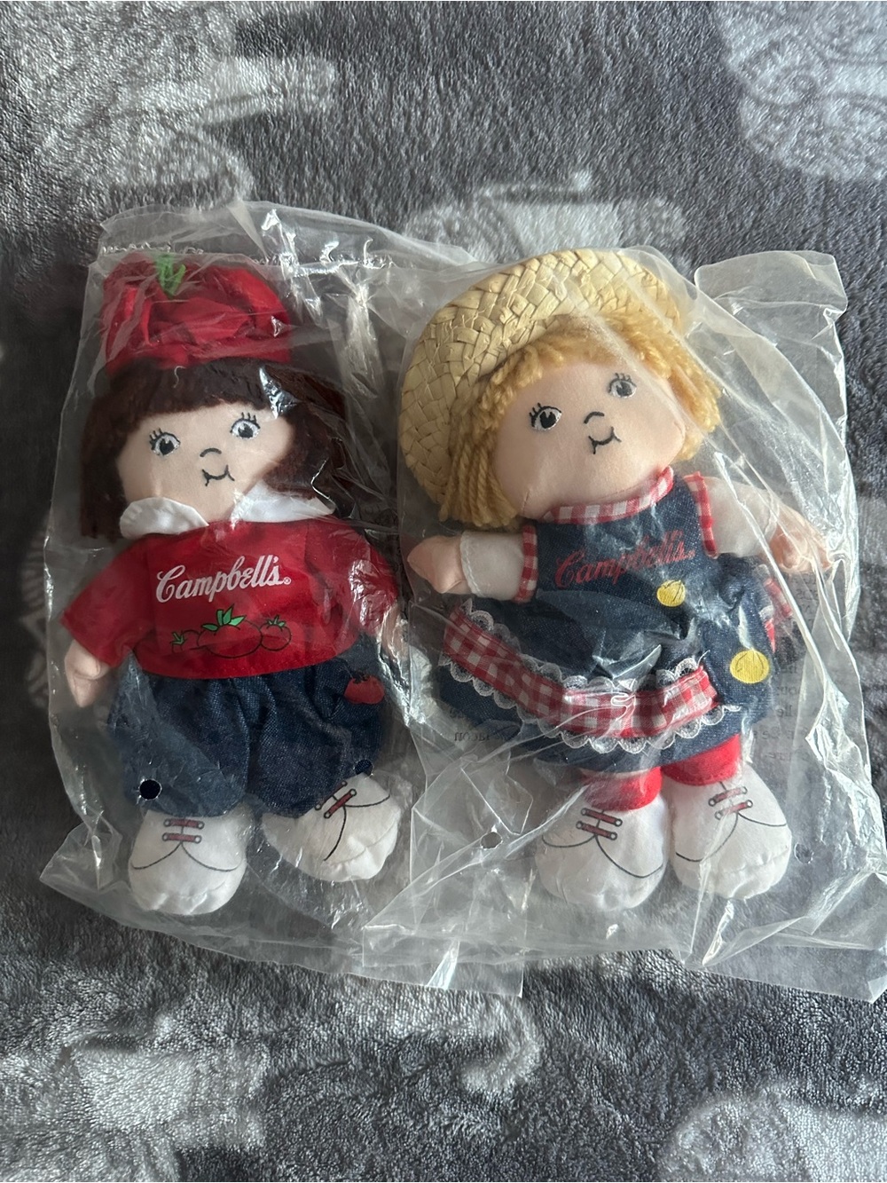 Campbell’s Soup Bean Bag Dolls Set of 2